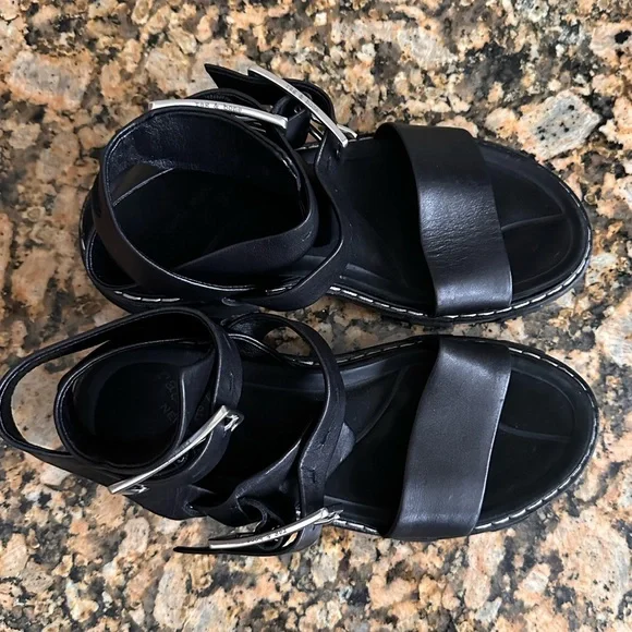 RAG & BONE Shiloh Ankle Strap Sandal in Sterling - Picture 7 of 9